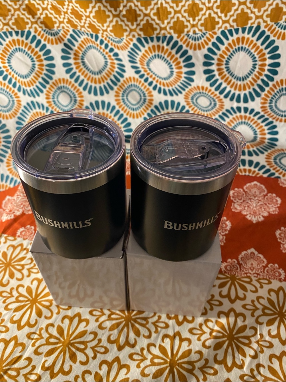 Black Insulated Tumbler - Double Wall Travel Mug for the two of them and 4 inche